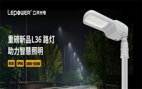 立洋光電(diàn) I 重磅新(xīn)品LED路灯系列L36 路灯，助力智慧照明！